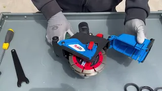 How To Install Double Saw Blade Cutting Dust Shroud Collector