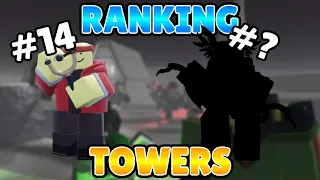 (Outdated) Ranking Towers From WORST to BEST