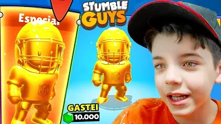 GASTEI 10 MIL GEMAS NO STUMBLE GUYS & GANHEI MUITA COROA - Piero Start Games