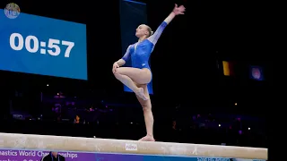 Sanne Wevers (NED) - BB - Podium Training - 2023 World Championships Antwerp