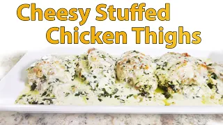 Cheesy Stuffed Chicken Thighs | KETO FRIENDLY | Chef Lorious