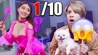 Husband Rates My WEIRD Halloween Costumes!!!