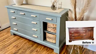 Furniture Flip using my 1 step paint recipe - makeover on a budget - hardware hack - diy Dalia Color