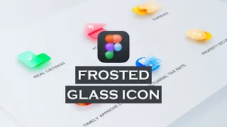 Create Frosted Glass Icons in Figma | Ui Design Tutorial | Figma Tutorials for Beginners