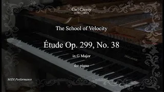 Carl Czerny: Étude Op. 299 No. 38 in G Major, from The School of Velocity, for Piano