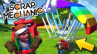 ЗАЛЕТЕЛИ НЕИЗВЕСТНО КУДА НА ДЕЛЬТАПЛАНЕ !!! МУЛЬТИК В СКРАП МЕХАНИК !!! Scrap Mechanic !!!