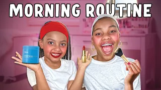 COPYING My 12 Year Old SISTER'S SCHOOL MORNING ROUTINE!