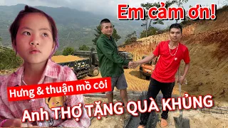 BẤT NGỜ .! A/E HƯNG THUẬN MỒ CÔI BỐ MẸ .NHẬN PHẦN QUÀ TO LỚN CỦA ANH THỢ CẢ .CÂU CHUYỆN CẢM ĐỘNG !