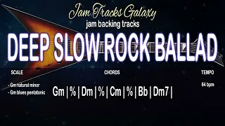 DEEP SLOW ROCK BALLAD Backing Track/Type Beat in Gm (64 bpm)