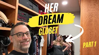 Her Clothes Fell Off the Wall | Dream Closet Part 1 | The Wood Whisperer