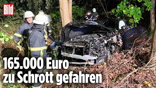 Schwerer Unfall: 25-Jähriger schrottet geliehenen 625-PS-Sportwagen-Traum | Hamburg