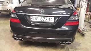 Mercedes S500/S550 with KLEEMANN headers, KLEEMANN de-cat and Becker x-pipe.