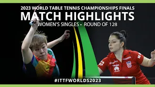 Wang Yidi vs Mateja Jeger | WS R128 | 2023 ITTF World Table Tennis Championships Finals