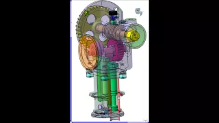 Clerget 9B Rotary Engine Oil Pump WORKING