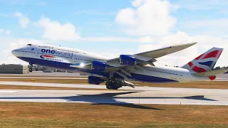 Thrilling Emergency Landing!!! British Airways boeing 747 Landing at Vancouver Airport MFS2020