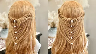 Unique Waterfall Braid Hairstyle| Hairstyle for long Hair | Hairstyle girl Waterfall |Hairstyle 2024