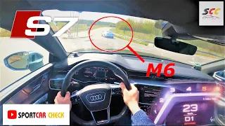 2020 AUDI S7 Sportback 349 HP POV Drive and top speed on German Autobahn/by sportcar check