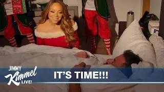 Mariah Carey Pranks Jimmy Kimmel in Bed