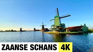 ZAANSE SCHANS, NETHERLANDS 🇳🇱 [4K] Windmills in Holland