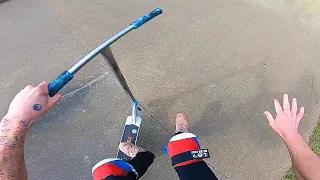 How NOT To Ride A Scooter!