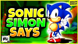 Sonic Simon Says Brain Break Game for Kids!