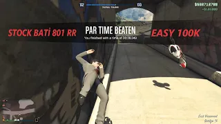 GTA 5 Online Time Trial With Stock Bati 801 RR (Storm Drain)