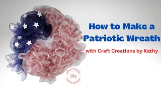 Patriotic Wreath DIY | Front Door Wreaths | Red White and Blue