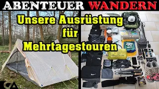 Abenteuer Wandern mit Zelt - Unsere Ultraleichtausrüstung für Mehrtagestouren