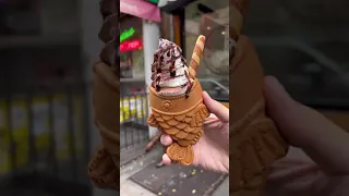 How to make taiyaki fish cones with soft serve!