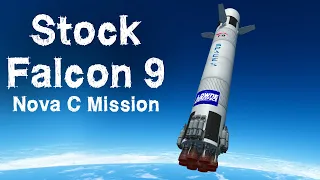 KSP: Realistic STOCK Falcon 9 Moon Mission! (Challenge)