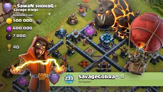 Amazing TH13 Live Blizzard Lalo Legends League + 2 War Attacks   Upcoming Nerf!