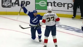 Nikita Kucherov's crazy shift leads to Stamkos's PP goal vs Panthers (27 apr 2024)