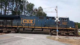 CSXT 3257 Leads C740 Southbound On The CN&L Subdivision