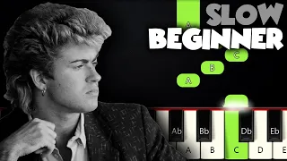 Last Christmas - Wham! SLOW BEGINNER PIANO TUTORIAL + SHEET MUSIC by Betacustic