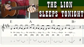 THE LION SLEEPS TONIGHT | Guitar Lesson | Sheet Music & TABs