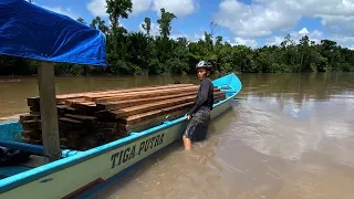 PROSES BONGKAR MUAT KAYU OLAHAN || MERANTI CAMPURAN