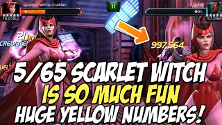 5/65 Scarlet Witch Is So Much Fun | Huge Yellow Numbers! | Marvel Contest Of Champions