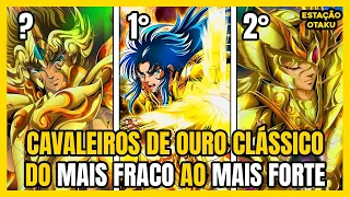 CAVALEIROS DE OURO SAGA CLÁSSICA RANKING DE PODER DO MAIS FORTE PARA O MAIS FRACO | ANIMES