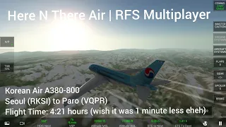 RFS Multiplayer | Korean Air Airbus A380-800 | Seoul (RKSI) to Paro (VQPR) | Highlights