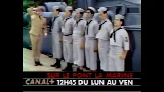 CANAL+ Bandes annonces Série et Cinéma, jingle Cinéma bleu avec message ( juillet 1990)