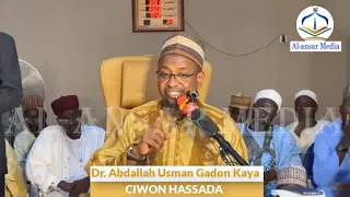 Ciwon Hassada || Dr. Abdallah Usman Gadon Kaya