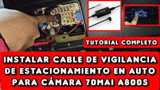 Como instalar Cable de Vigilancia de Estacionamiento para cámara de auto