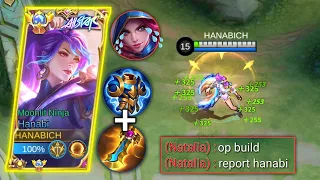 GLOBAL HANABI UNLIMITED SHIELD BUILD!! BURST COUNTER HACK!! (You must try this) | MLBB