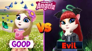 📹 My talking Angela 2 || Angela Good VS Evil ➥#mytalkingangela2 #angela #good #vs #evil #cosplay