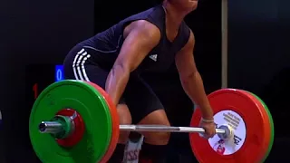 Eileen Cikamatana (90) - 97kg Snatch @ 2017 Junior Worlds