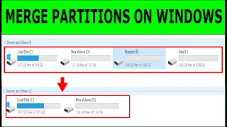 Combine Hard Drive Partitions in Windows 10 | How to Delete Hard Disk Partition | Merge Partition