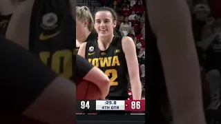 Caitlin Clark had some fun and got some boos as Iowa closed out Nebraska | #ncaaw #shorts