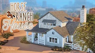 Дом Конное Ранчо🐎│Строительство│Horse Ranch House│SpeedBuild│NO CC [The Sims 4]