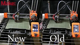 Prusa Mini Input Shaping comparison - side by side