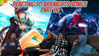 VOICES + AROSS THE WIND + MORE!?! | Reacting To Arknight Songs Part 14 | TMC
